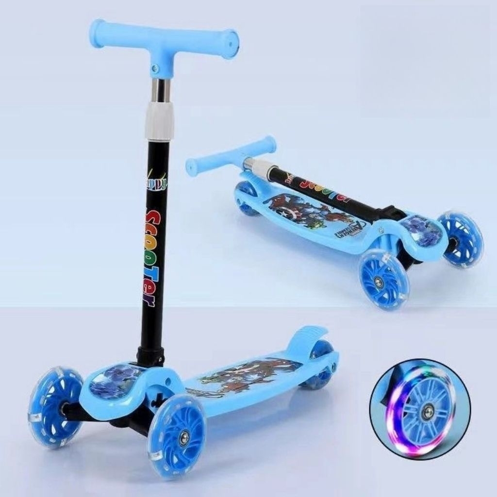 Skutter Otoped Anak Roda 3 Biru