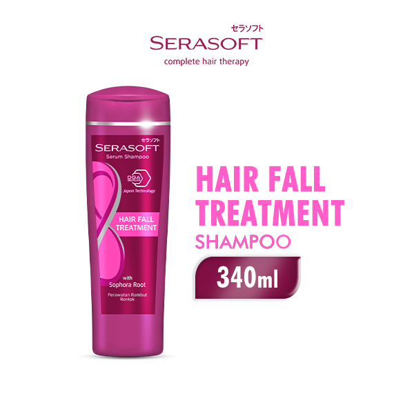 SERASOFT Serum Shampoo Hair Fall Treatment 340 ml Serum Shampoo Penyembuh Rambut Rontok