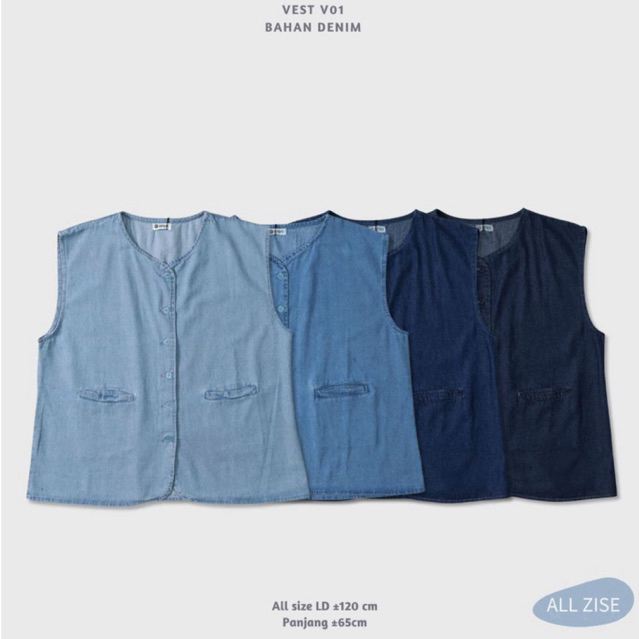 vest denim | vest denim murah | vest jeans