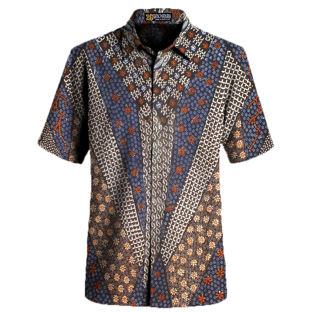 Kemeja Batik Tulis Madura Kemeja Batik Pria Lengan Pendek Hem Batik Pria Lengan Pendek J33