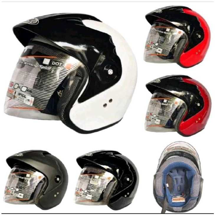 HELM INK CX 390 / INK BATMAN SOLID HELM HALF FACE PRIA & WANITA DEWASA ORIGINAL SNI