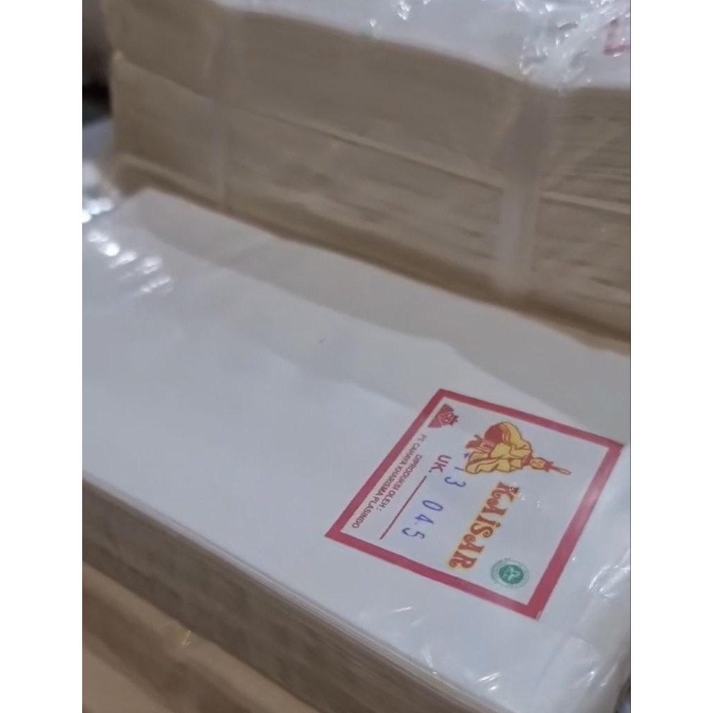 plastik roll putih susu / PE ROL TEMPE 10cm 11cm 12cm 13cm