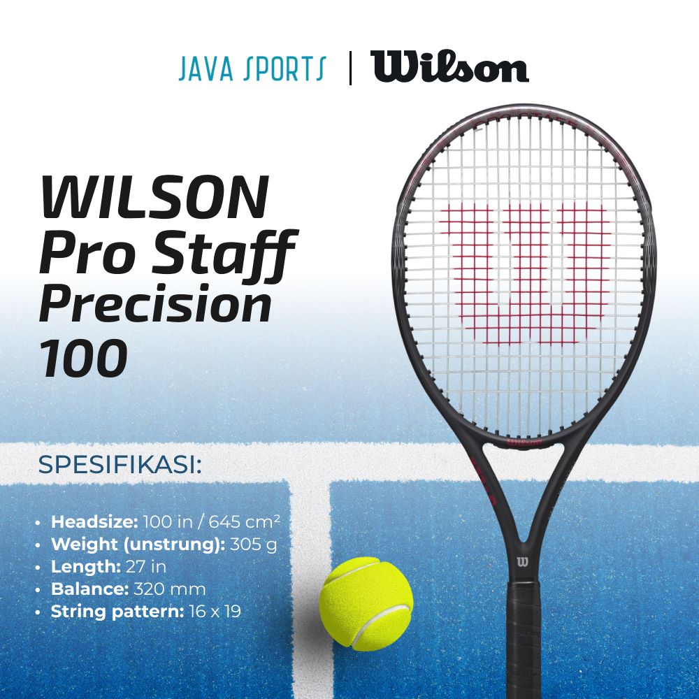 Raket Tenis Wilson Pro Staff Precision 100 ProStaff Tennis Racket