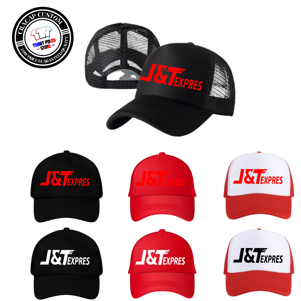 Topi Jaring Trucker Logo JNT EXPRESS / Topi Premium Keren