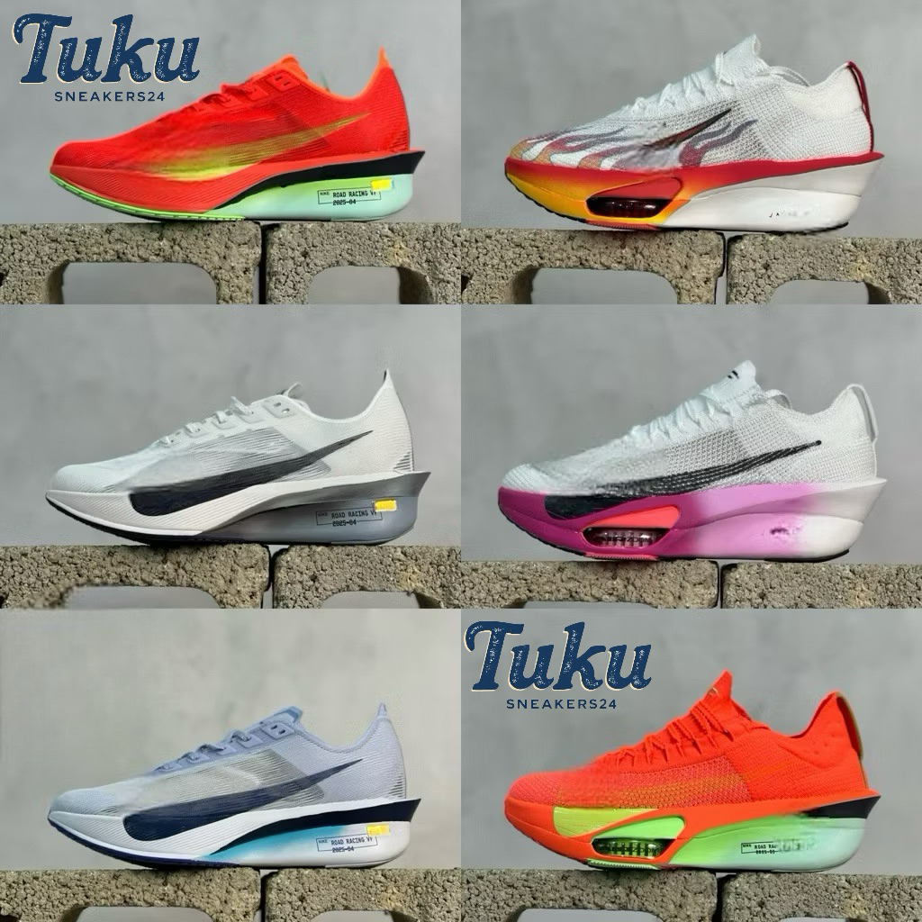 Sepatu Running Olahraga Nk Zoomx Alphafly Vaporfly Next% Foam Ekiden Japan Total Orange Watermelon P