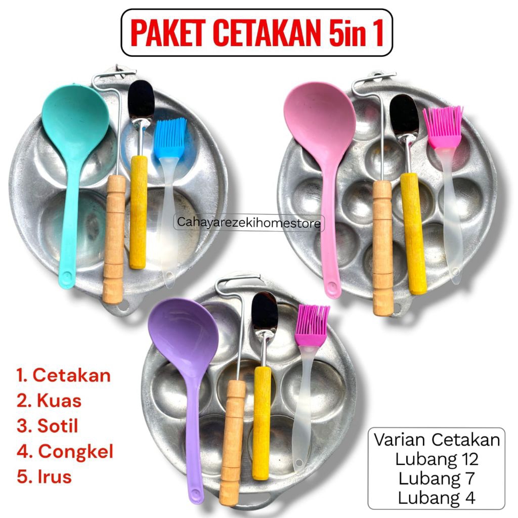 Cetakan Baklor Wajan Takoyaki Telur Congkel/Cilor Maklor/Martabak Mini/Kue Cubit Kue Apem Anti Karat