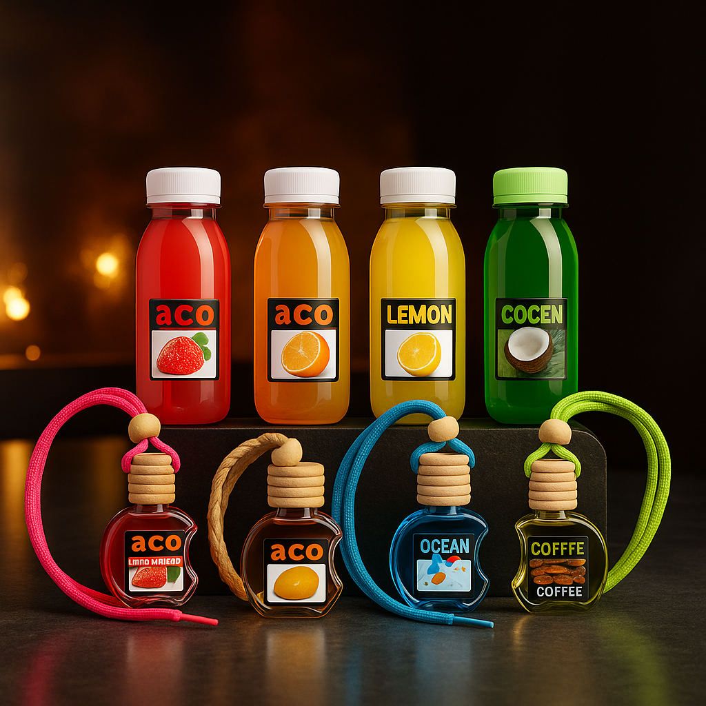 Paket Parfum Mobil Model Botol Apel + Isi Ulang 100ml 100% Premium Wangi Tahan Lama