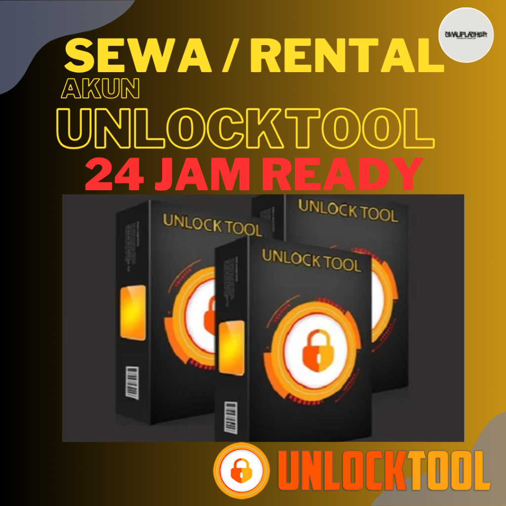 sewa rental akun unlocktool 6 jam garansi full support 24 jam aktif