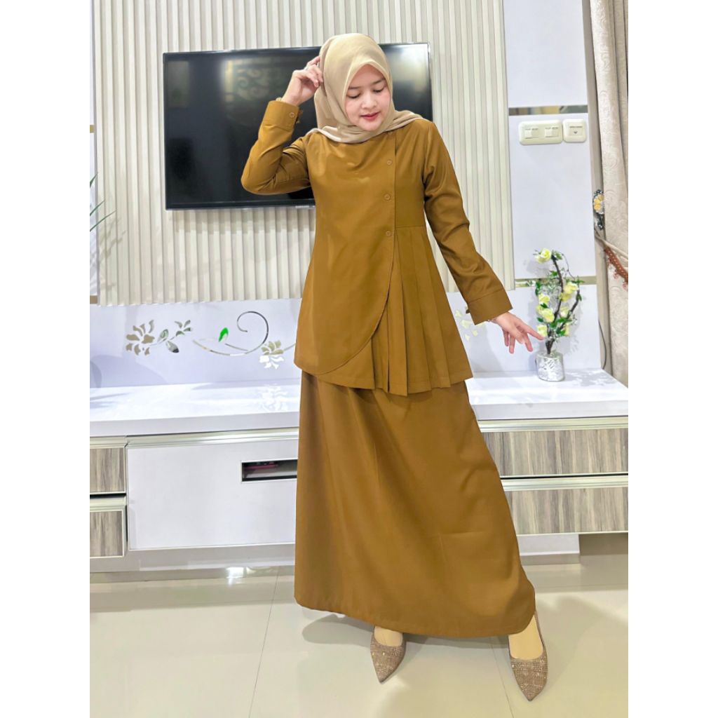 Setelan Wanita Terbaru Pakaian kerja ASN PDH Bahan Toyobo Premium