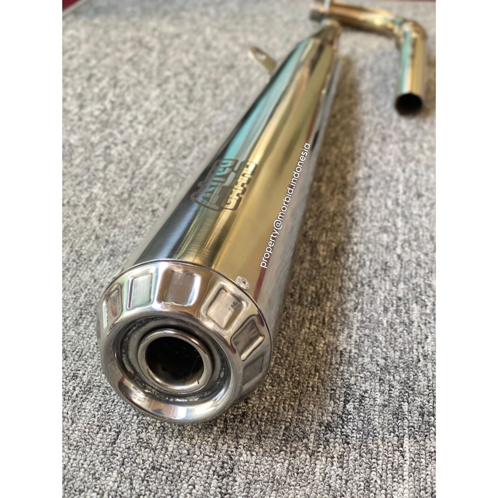 knalpot custom racing astrea grand prima supra c70 win 100 stainless steel