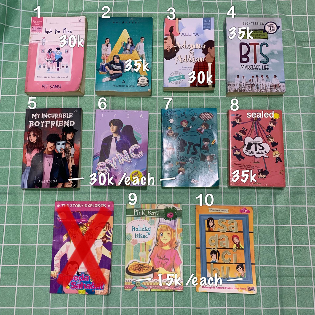 Novel Buku New Sealed Preloved Just Be Mine Aku Benci Cinta ABC Adenna & Adrian BTS Marriage Life My