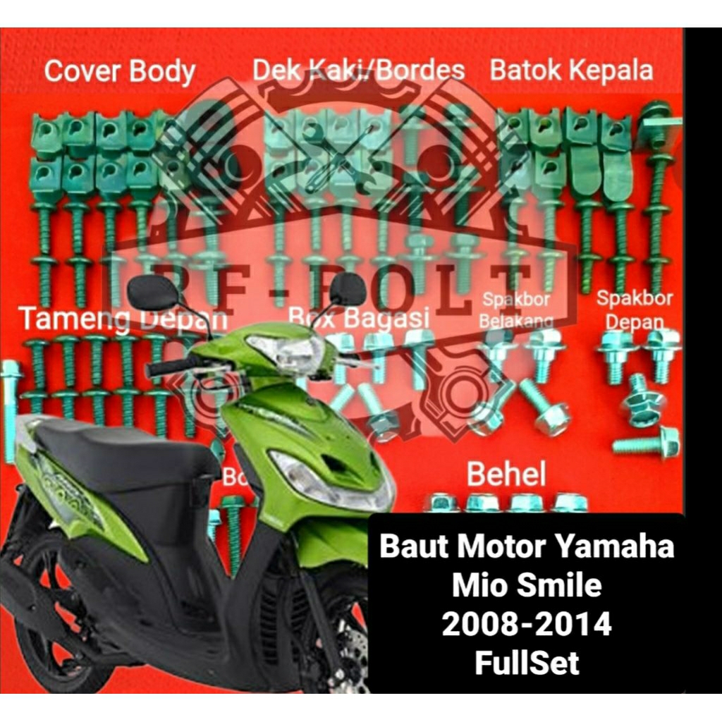 Baut Mio Smile / Baut FullSet Yamaha Mio Smile/Baut Full Body Mio Smile 2008-2014