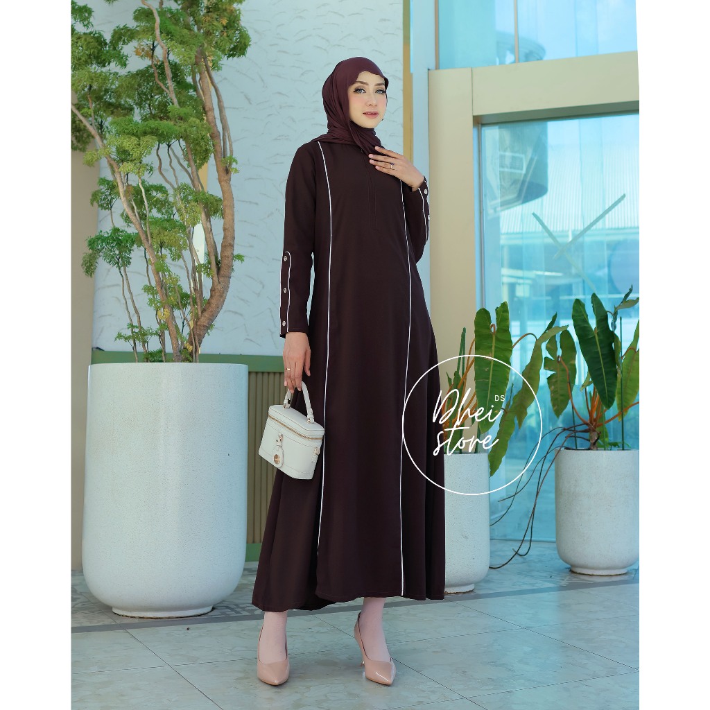 Gamis Kondangan Ibu Ibu Pkk Terbaru Lebaran 2026 Baju Muslim Kekinian Bisa Cod Bj Gamies Elegan Paka