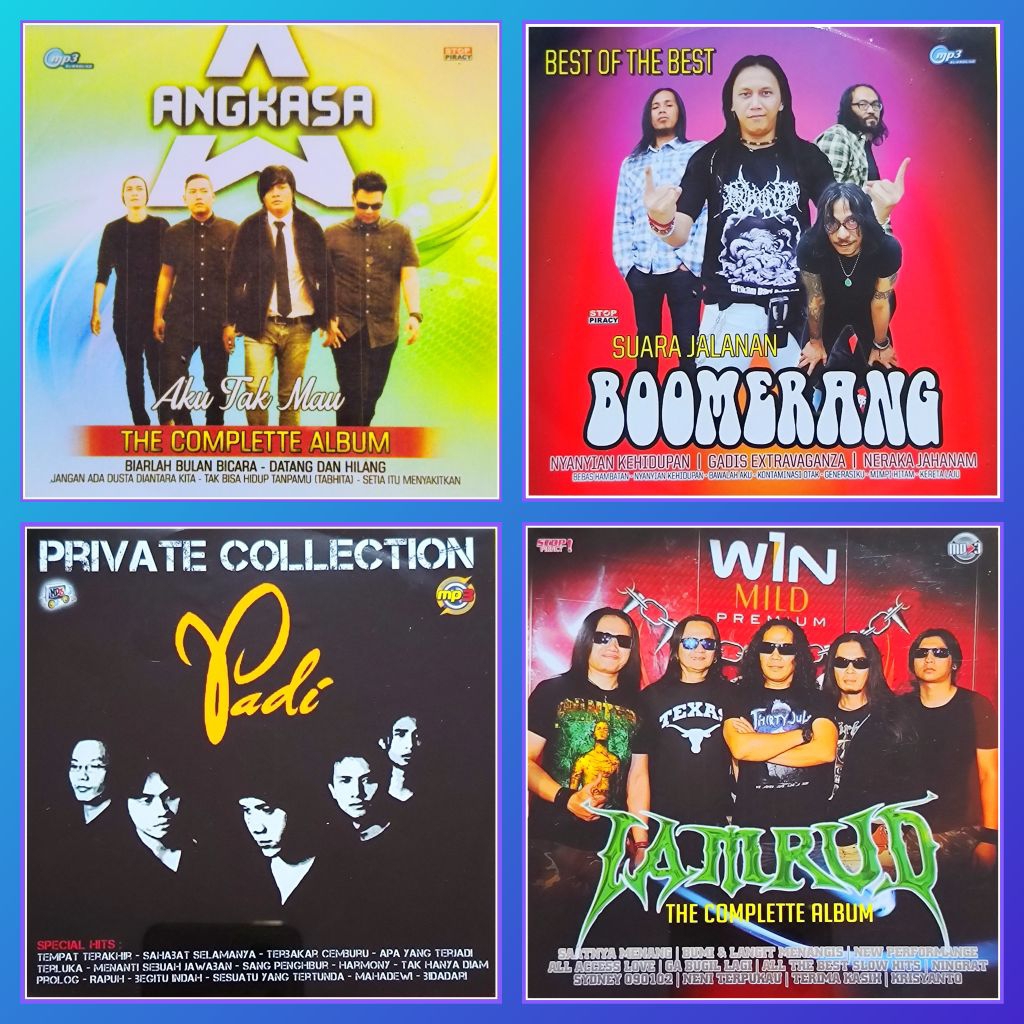 Kaset MP3 Lagu Pop Angkasa Band - Boomerang - Padi - Jamrud Album Pilihan