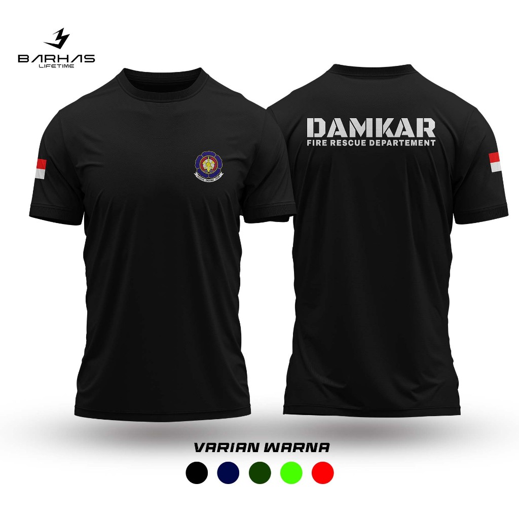 Kaos Damkar Dryfit / Kaos Fire Rescue Dryfit / Kaos Fire Fighter Dryfit / Kaos damkar dryfit / Kaos 