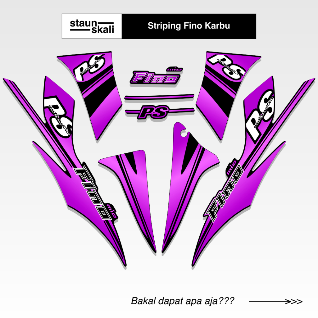 Striping Fino Karbu Variasi (1) Full Body Original