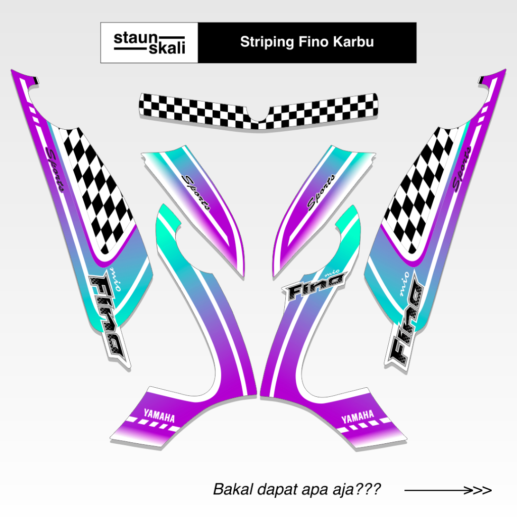 Striping Fino Karbu Variasi (14) Full Body Original