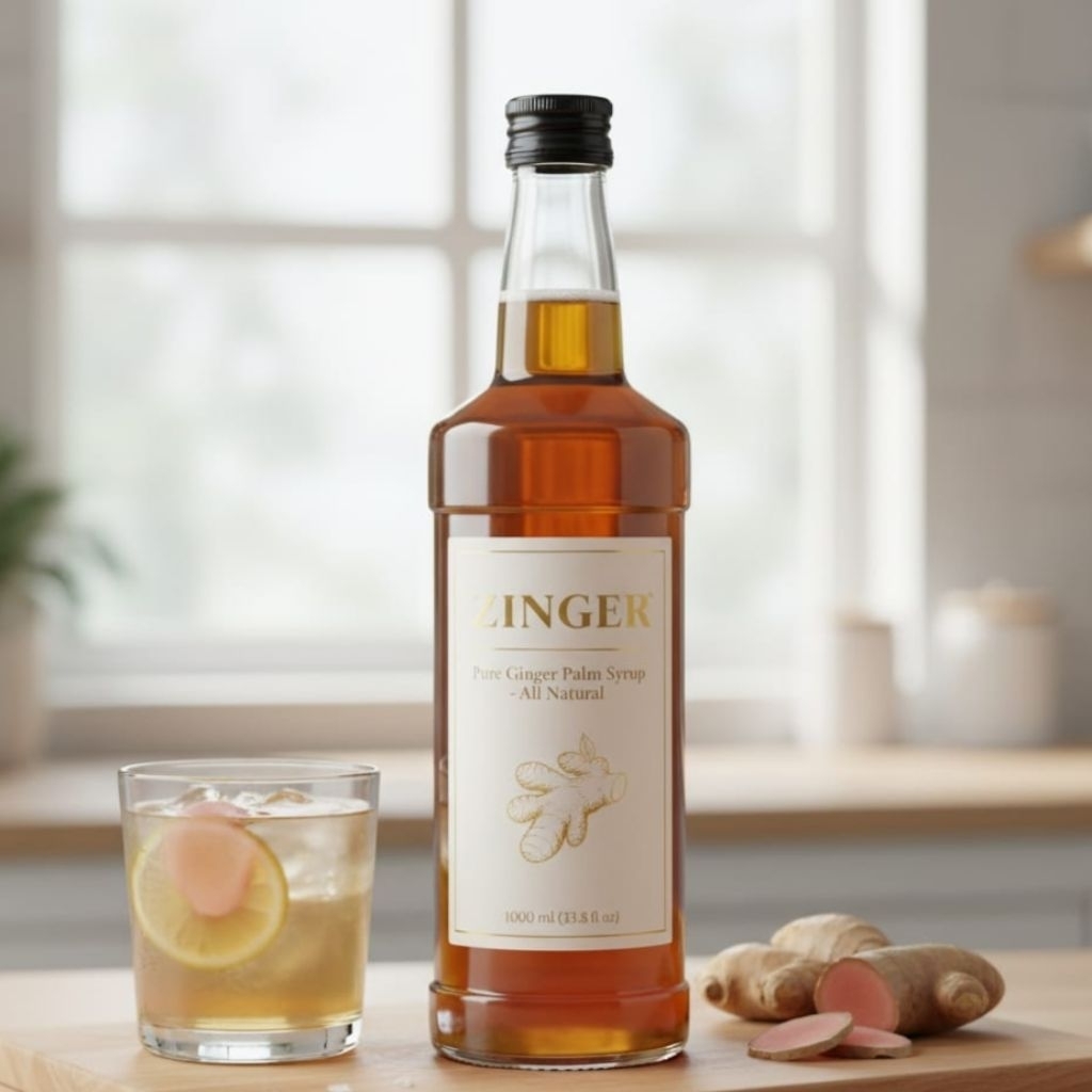 ZINGER Sirup Gula Jahe Aren - Minuman Herbal Jahe Merah Asli Temanggung - Sirup