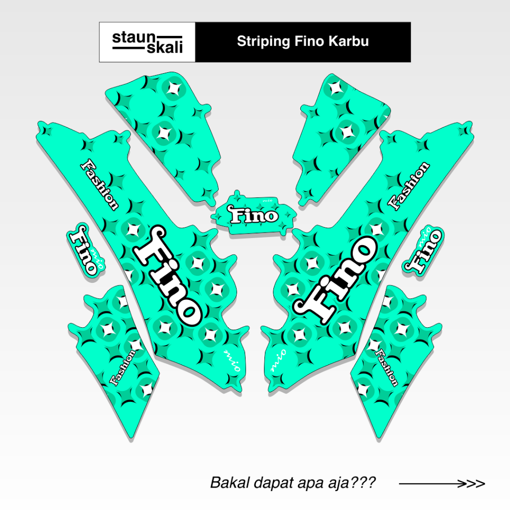 Striping Fino Karbu Variasi (18) Full Body Original