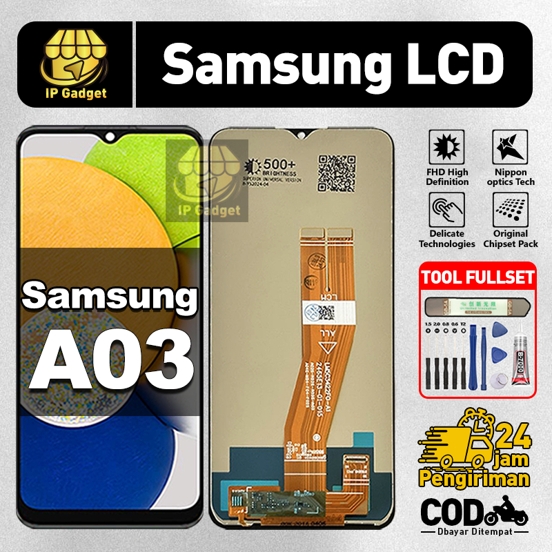 Original Lcd SAMSUNG A03 fullset ori asli Layar hp touchscreen Sentuh Versi Tinggi COD