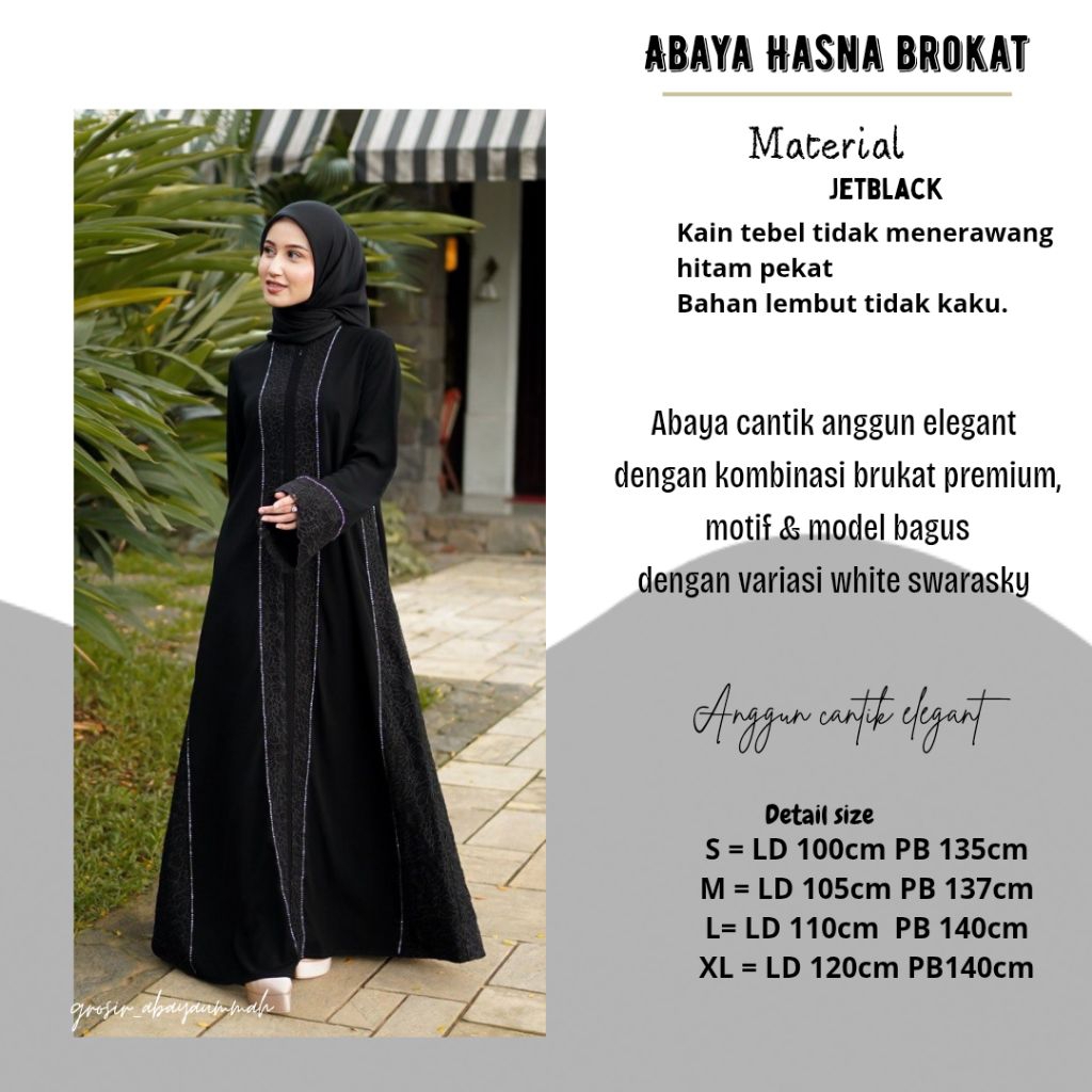 grosir_abayaummah abaya mewah ABAYA HASNA BROKAT abaya saudy