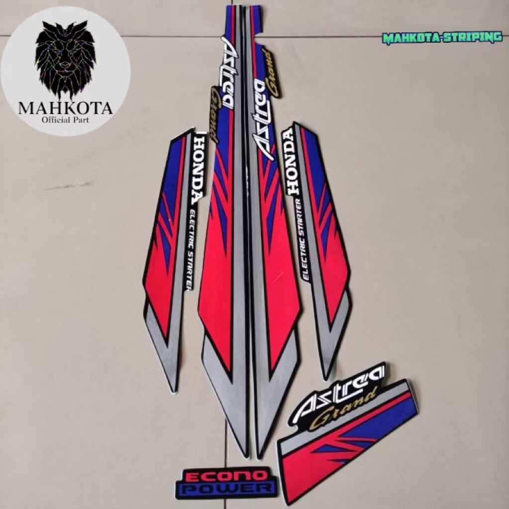 STRIPING STIKER HONDA ASTREA GRAND BULUS KAPSUL LIST BODY 1993  model original