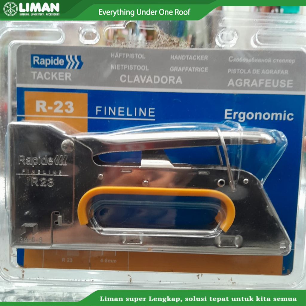 Staples Rapide Mika | Rapide R-23 Fineline Tacker Hekter Tembak Manual Handtacker Besi Untuk Dinding