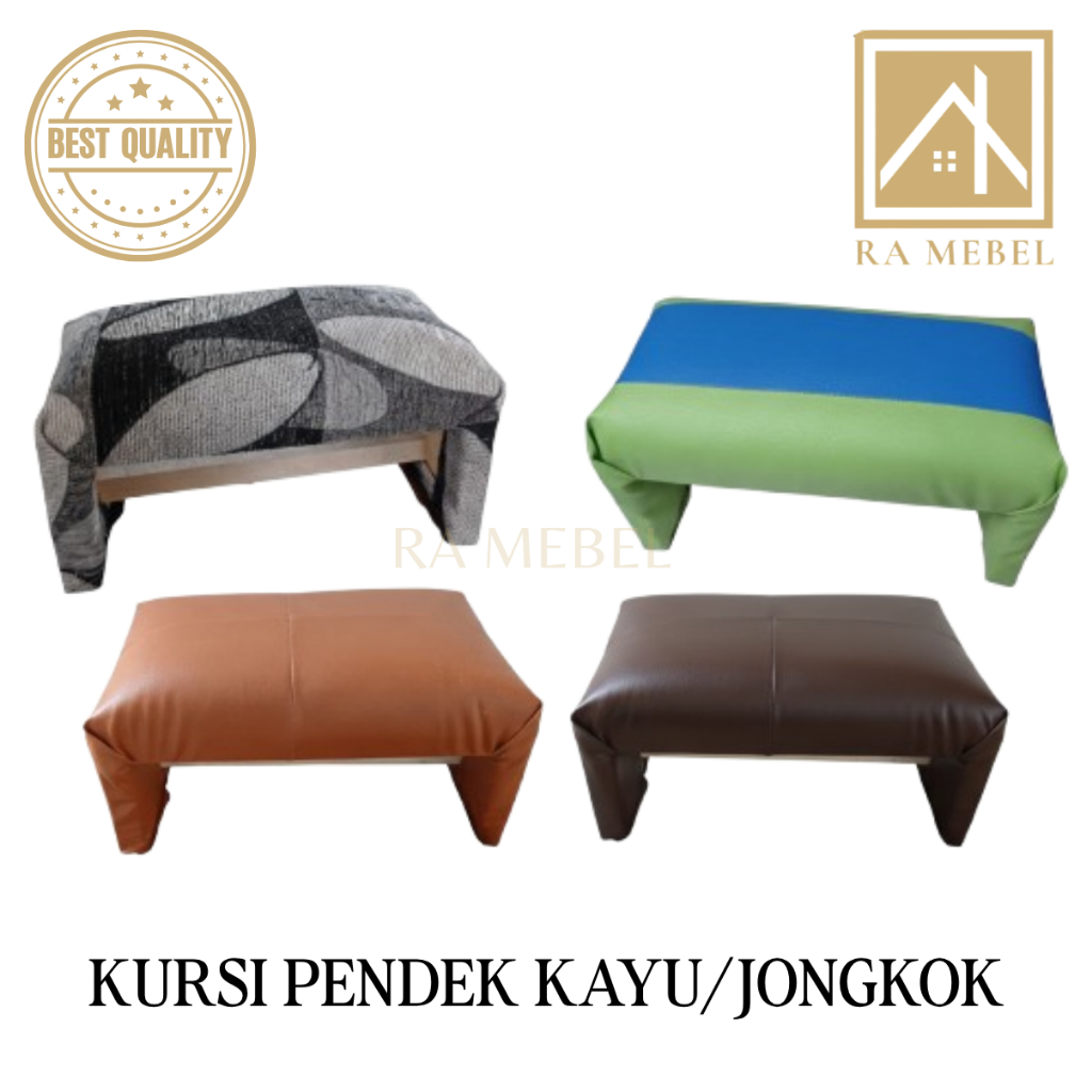 KURSI PENDEK KAYU/KURSI JONGKOK KAYU JATI/JOJODOG