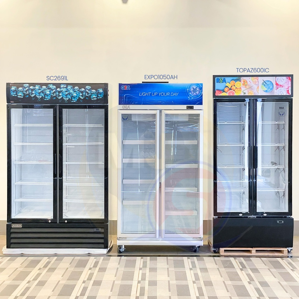 Showcase 2 Pintu GEA, RSA, Modena Jumbo|| Display cooler|| Lemari Pendingin 2 Pintu