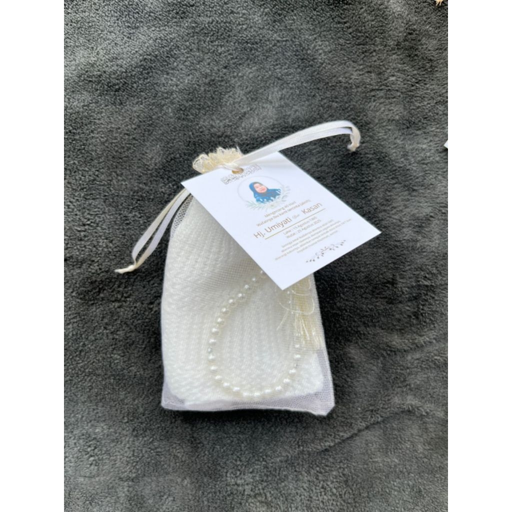 SOUVENIR TAHLILAN 40 HARI, 100 HARI / 1000 HARI / HAUL (TASBIH, CARD, TILE, PECI)