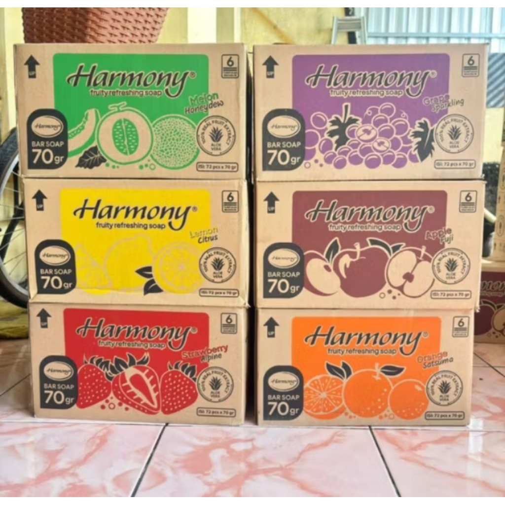 (COD)SABUN 1KARTON ISI 72  HARMONY HARGA BERSAHABAT VARIASI LENGKAP