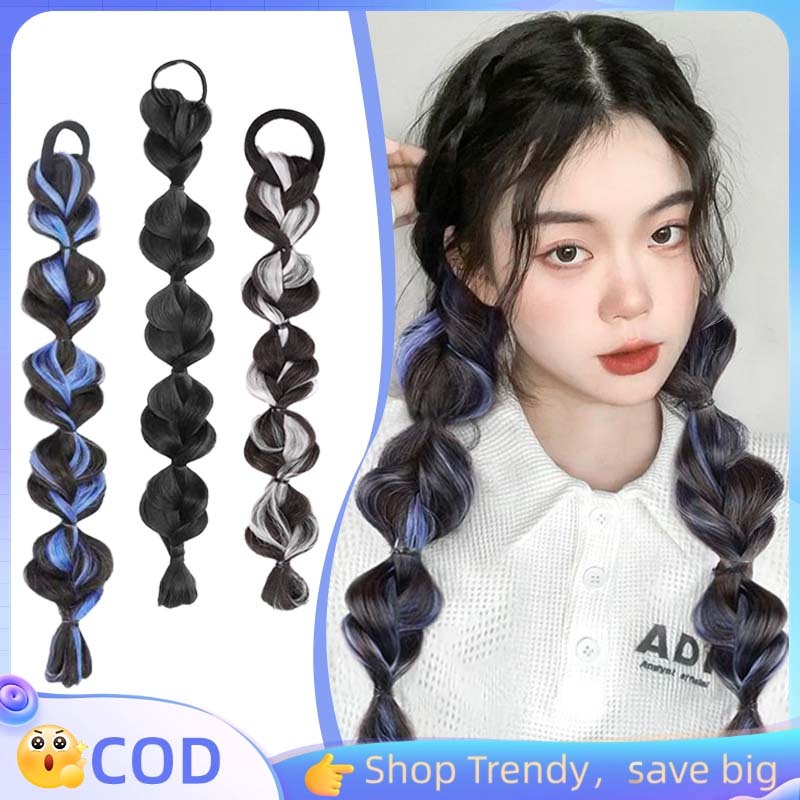 Rambut Palsu Wanita Kepang Rambut Kepang Palsu Rambut Kepang Palsu Wanita Kuncir Rambut Palsu