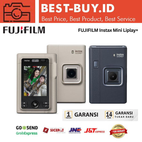 FUJIFILM Instax Mini Liplay+ Kamera Hybrid Instan Dengan Kamera Ganda Dan Fitur Baru Garansi Resmi 1