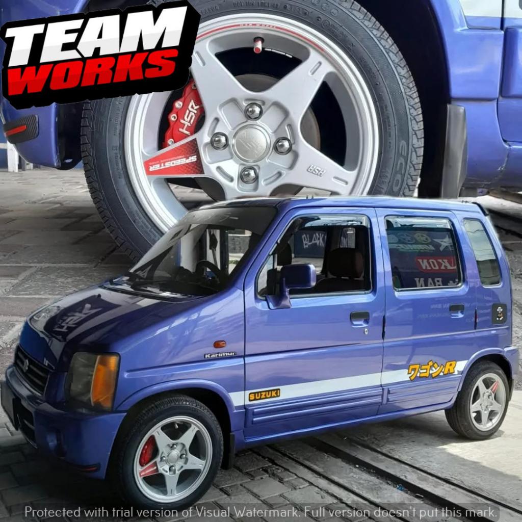 VELG MOBIL HSR SPEEDSTER RING 14 LEBAR 6 ET35 BUAT MOBIL KARIMUN ALYA SIGRA PELAK RING 14 WHITE