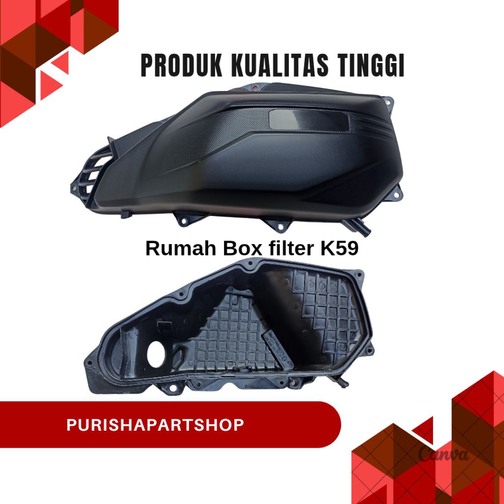 TUTUP BOX FILTER RUMAH BOX FILTER UDARA VARIO 150 eSP ORIGINAL AHM 17245-K59-A70C
