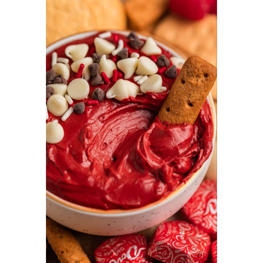 ELMER DIP GLAZE ENAK / GLAZE RED VELVET SACHET 200 GRAM / TOPING DONAT / SELAI ROTI 200GRAM SACHET K