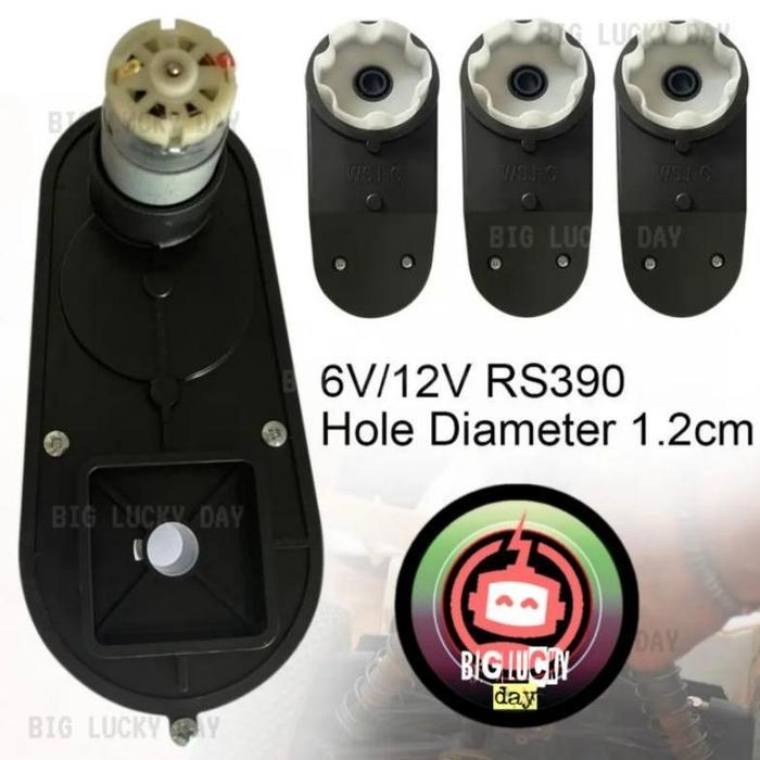 GEARBOX MOBIL AKI 12V / 6V TYPE 390 WSJ-C 16000RPM 18000RPM 20000RPM MESIN PENGGERAK GIRBOX GIRBOK