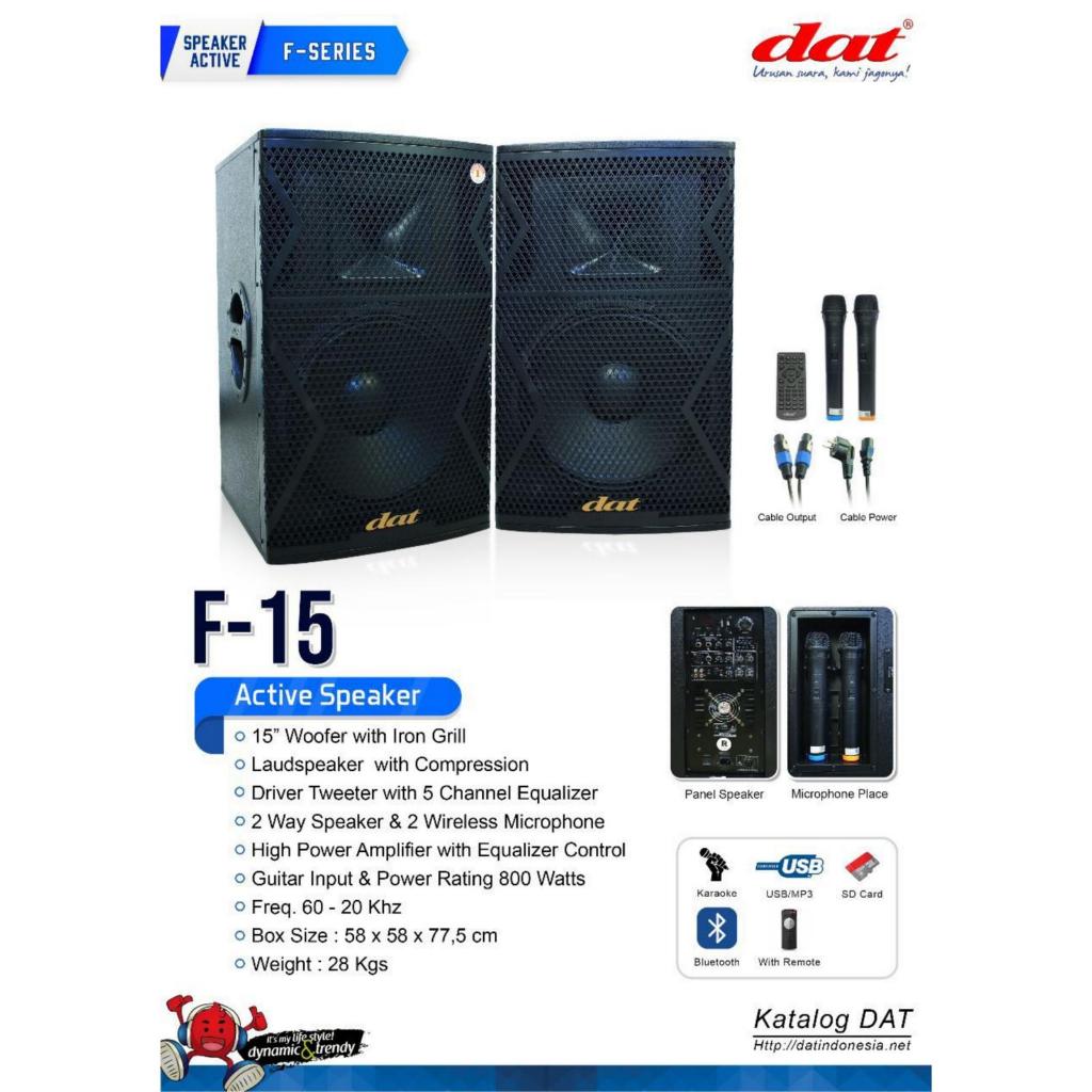 Speaker Aktif DAT F 15 Original Active DAT F15 15 Inch