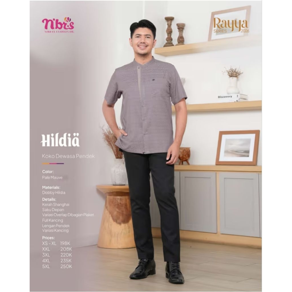 Hildia koko pale mauve