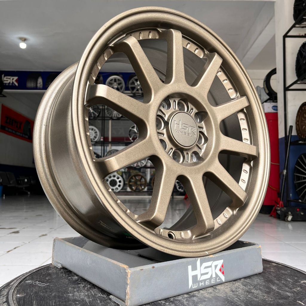 Velg mobil Racing honda brio ring 16 HSR GYMKANA Warna Bronze