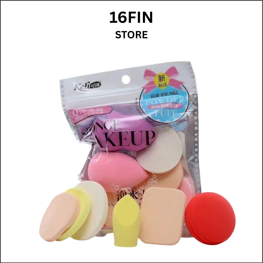 16FIN GN586 6PCS BEAUTY BLENDER SPONS 6 IN 1