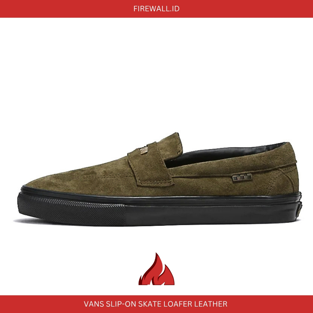 VANS SLIP-ON SKATEBOARDING LOAFER BEATRICE LEATHER DOMOND