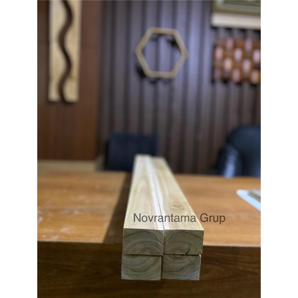 Kayu Jati 4x6x200cm / Kaso Jati Asli 4x6cm Panjang 200cm / Usuk Kayu Jati Asli Panjang 2meter