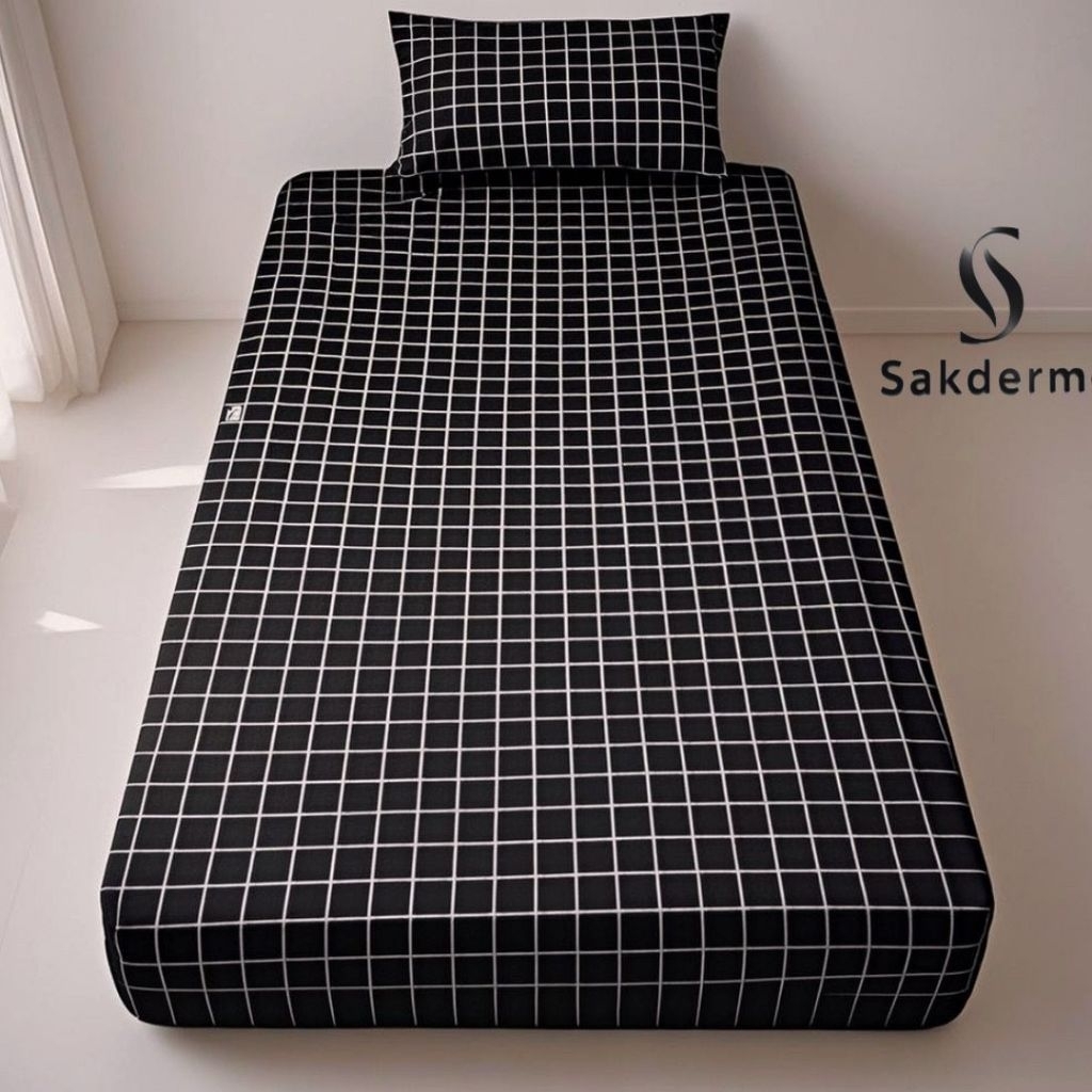 ( SPREI KOSONGAN ) kotak estetik / sprei singel motif kotak/sprei kotak estetik/sprei motif kotak 90