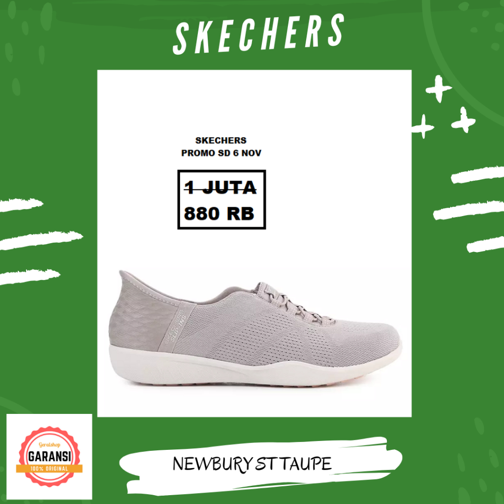 Sepatu skechers Wanita women original 100% NEWBURY