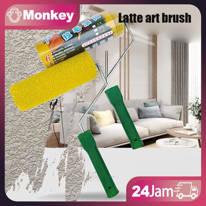 Kuas Roll Cat Tekstur 8inch / Roll Cat Tekstur Motif Kamprot