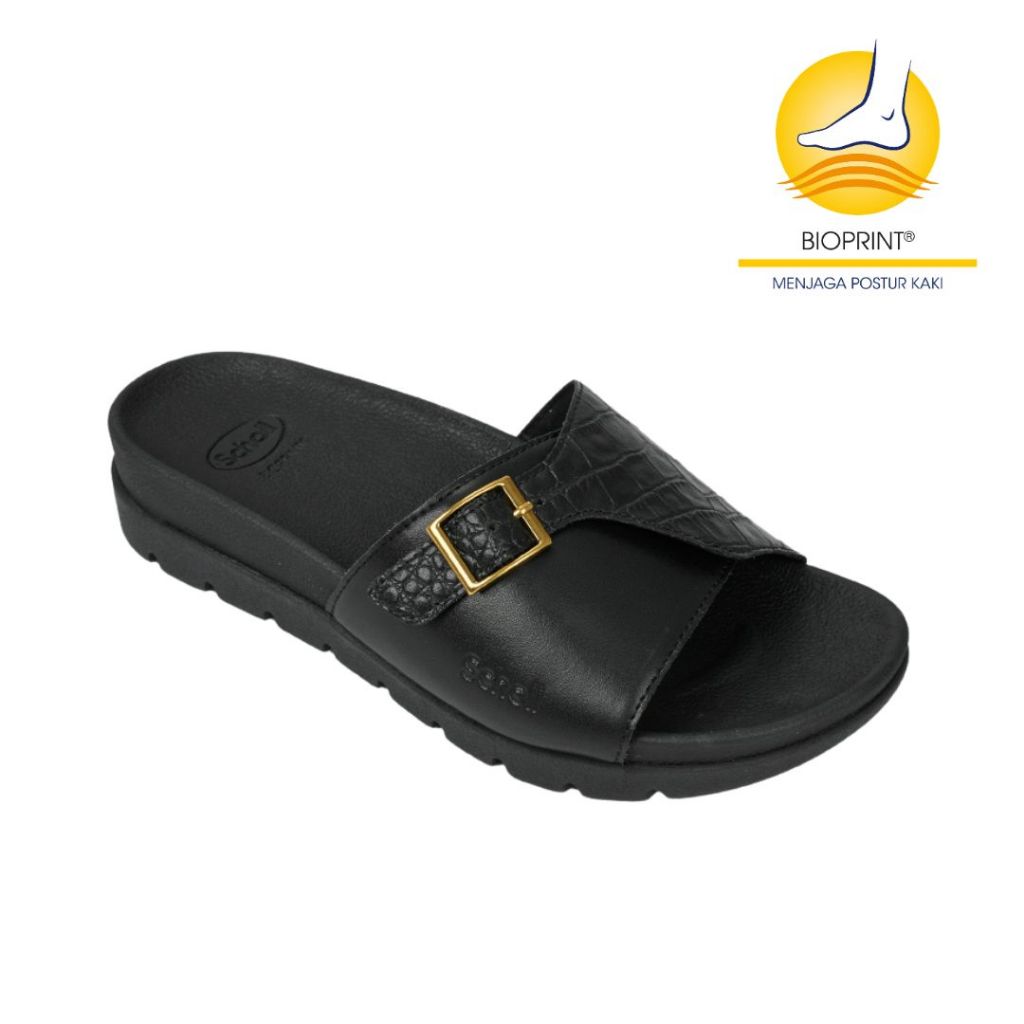 Scholl Amelia Black Sandal Wanita