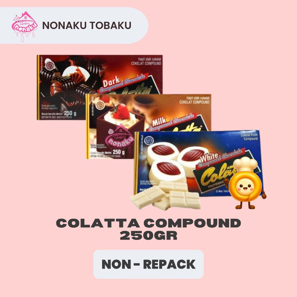 COKLAT COMPOUND COLATTA DARK, MILK, WHITE 250 GR