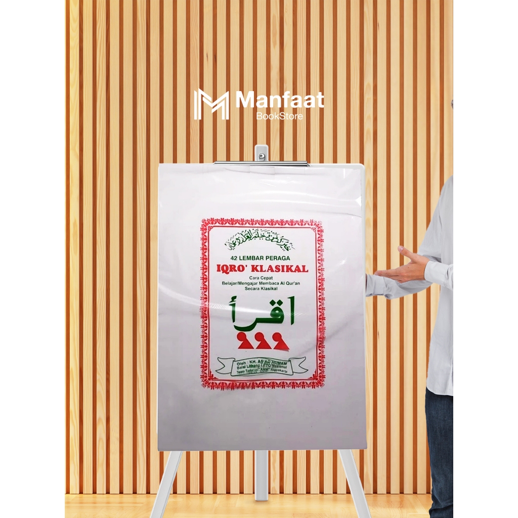 Alat Peraga IQRO' KLASIKAL Ukuran Super Besar Cocok Untuk Belajar mengajar  Mengaji Anak-anak