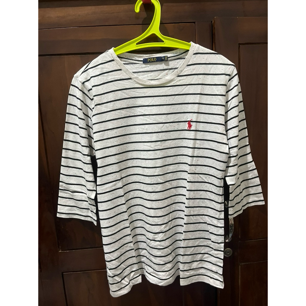 kaos garis garis polo preloved
